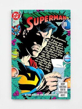 Vintage Superman #64 DC Comics Christmas Issue 1992 Excellent Condition
